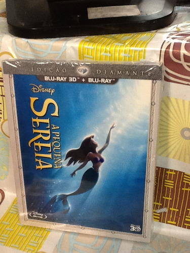 Blu-ray A Pequena Sereia 3d + Blu-ray Edição Diamante