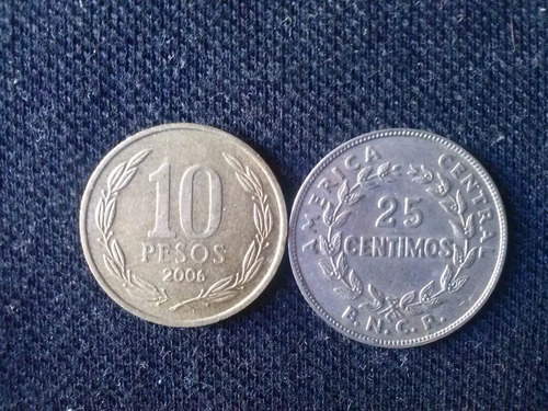 Moneda Costa Rica 25 Centavos 1948 Níquel (c9)