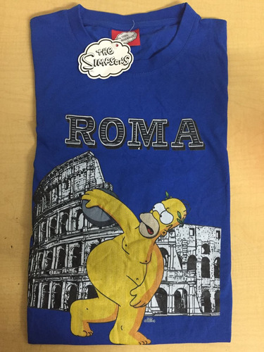 Playera Caballero The Simpsons Original De Roma Italia A9