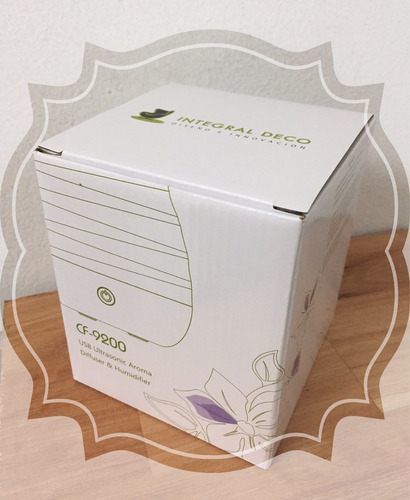 Difusor Humidificador Ultrasonico White Reiki + Esencia