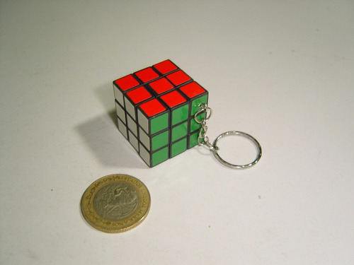 Vintage Mini Cubo Rubbik Llavero