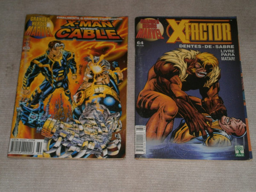 X-men, Cable, X-factor, Magneto, Bishop  3 Gibis  R$ 20,00