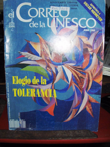 Revista Correo Unesco Elogio De La Tolerancia Jun/1992