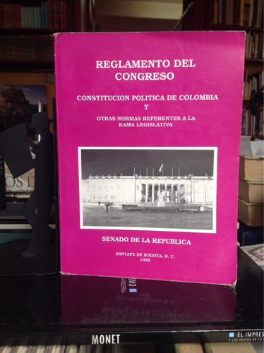 Reglamento Del Congreso, Constitución Política De Colombia