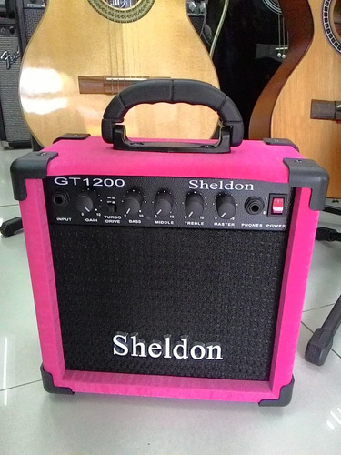 Amplificador Cubo Para Guitarra Gt1200 Rosa Pink Novo Linda!