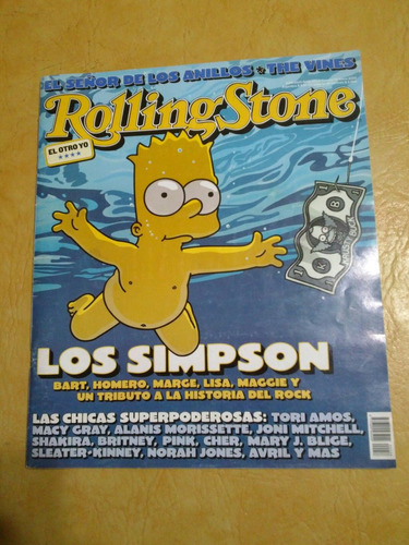 Revista Rolling Stone Número 58 Enero 2003 Los Simpson