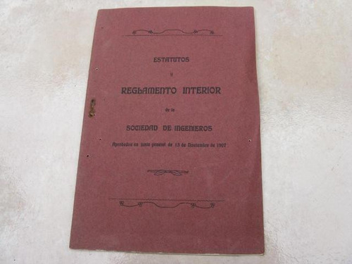 Mercurio Peruano: Libro Reglamento Sociedad Ingenieros L25