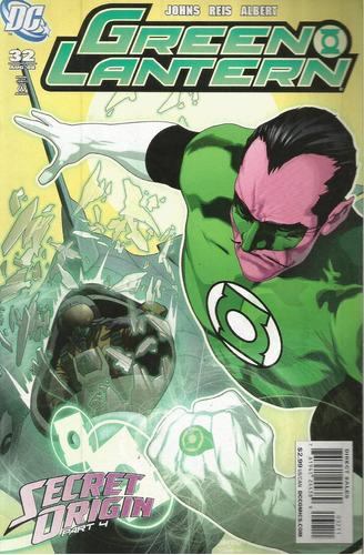 Green Lantern N° 32 - 36 Páginas Em Inglês - Editora Dc - Formato 17 X 26 - Capa Mole - 2008 - Bonellihq Cx02 Abr24