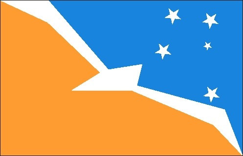 Bandera De Tierra Del Fuego 90x150cm Oficial Refuerzo Ysogas