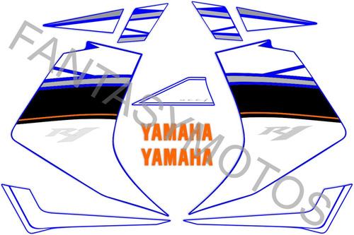 Calcos Yamaha R1 Años 2008