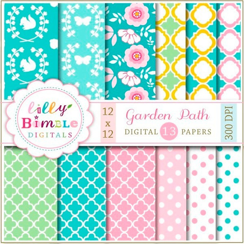 Kit Imprimible Pack Fondos Shabby Chic Clipart Cod 20