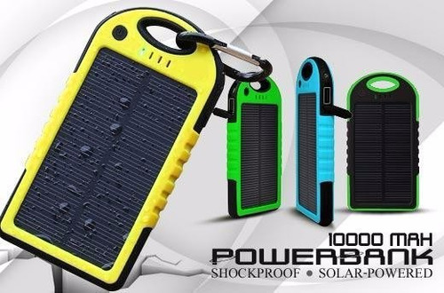 Bateria Externa Powerbank Solar 10000mah iPhone Galaxy Moto