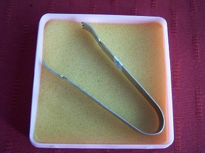 Pinza Para Azúcar En Metal Plateada