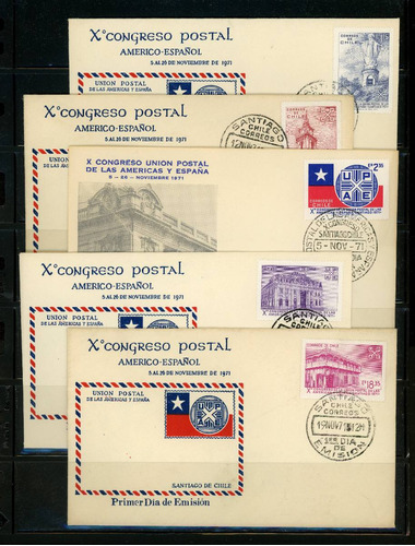 Sellos De Chile. 10º Congreso Unión Postal Américas Y España