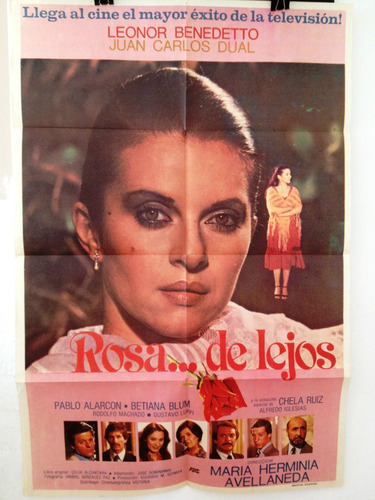 Antiguo - Afiche - Poster - Cine - Rosa De Lejos