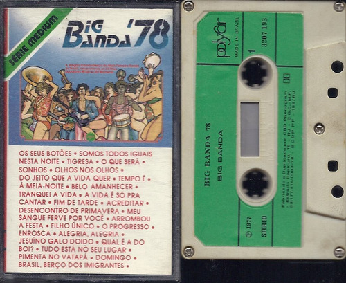 Big Banda 78 Serie Medium Cassette 1977 Edicion Brail