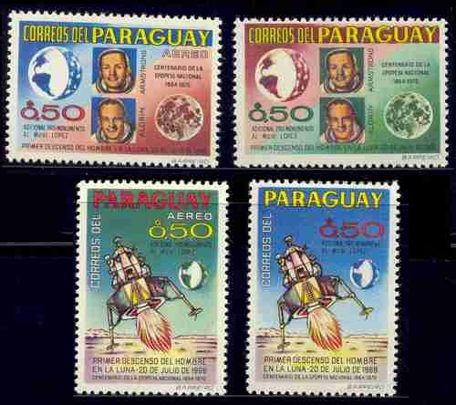 Paraguay 1968 Astrofilatelia Serie Completa Dentada Mint