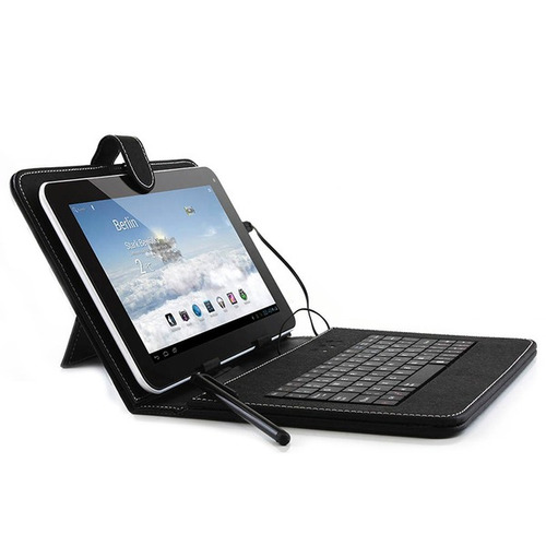 Funda Estuche Eco Cuero Teclado Tablet 8 Pulgadas