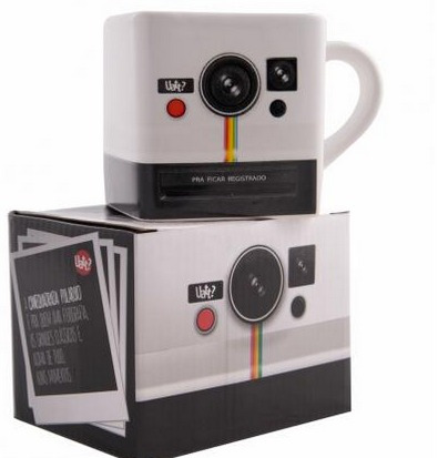 Caneca Quadrada Personalizada Polaroid, Polaroide