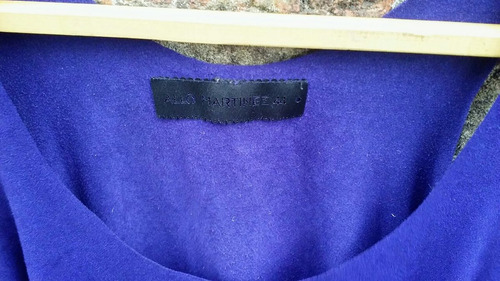Musculosa Top Gamuzada Allô Martinez Talle 44 Violeta Oscuro