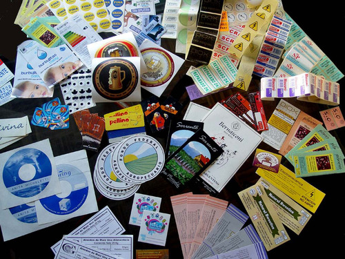 Imagen 3 de 4 de Calcomanias Stickers Autoadhesivos Impresos Color Troquelado
