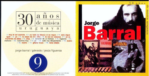 Rock Nacional Jorge Barral Y Jesus Figueroa Cd Posdata Unico