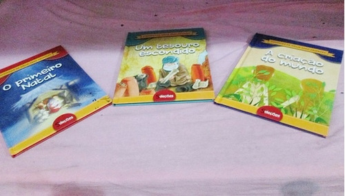 3 Livros Historias Da Biblia Para Crianças