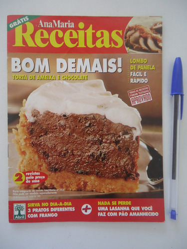 Ana Maria Receitas #141 Ano 2004 - Torta De Ameixa E Chocola