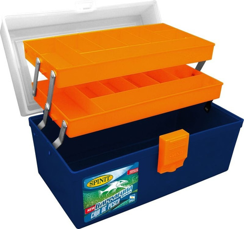 Maletin Caja De Pesca Spinit Grande Con 2 Bandejas Herramien