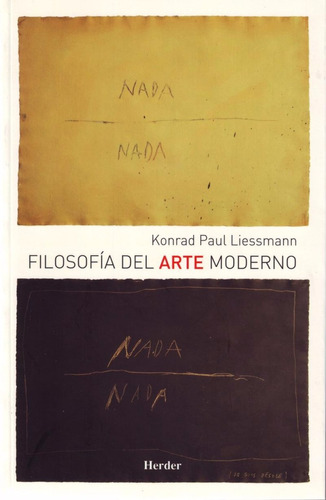 Filosofía Del Arte Moderno Konrad Paul Liessmann Herder