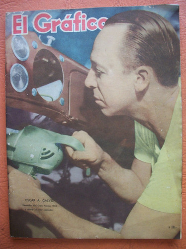 El Grafico 2154 4/1/1961 Oscar Galvez Automovilismo Envios