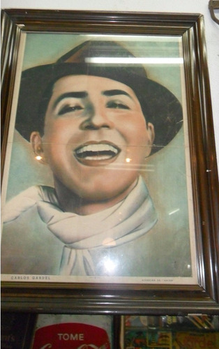 Carlos Gardel - Cuadro Lámina Original 1936