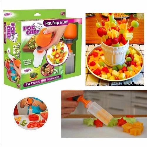 Set Completo Para Decorar Con Frutas Pop Chef