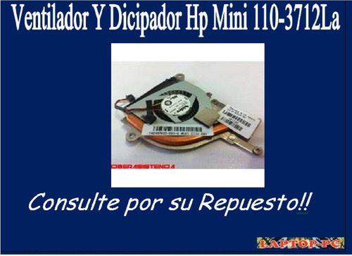 Ventilador Y Dicipador Hp Mini 110-3712la