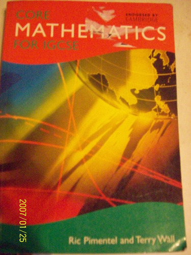 Core Mathematics For Igcse Ric Pimentel And Terry Wall