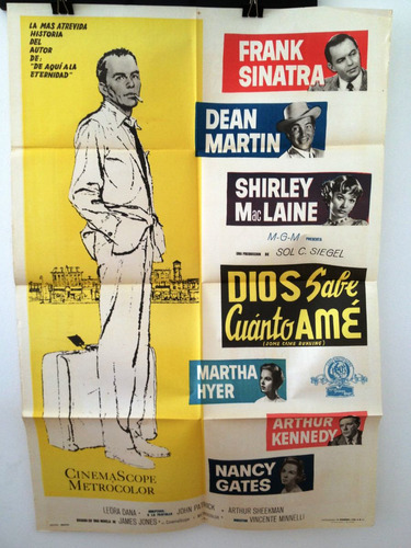 Afiche De Cine Original - Dios Sabe Cuanto Ame - Sinatra