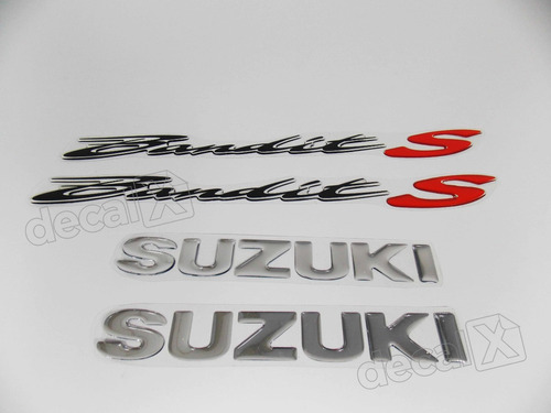 Kit Adesivo Emblema Resinado Compatível Suzuki Bandit S Re15