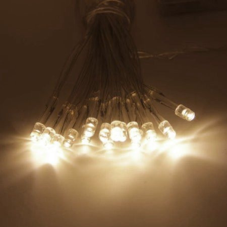 Imagen 2 de 10 de Luz Led Calida 3mts Incluye Pila Navideña Casamiento Fiestas