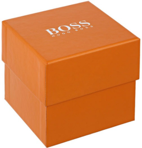 Negro Hugo Boss Naranja Sao Paulo Reloj De Los Hombres