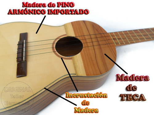 Cuatro Venezolano Profesional Para Conciertos Madera Teca