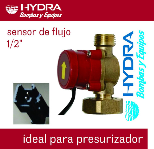 Sensor De Flujo Bronce Para Presurizador 1x1/2