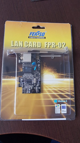 Placa De Rede Pci Exp Feasso Lan Card Fpr-02 Low Profile