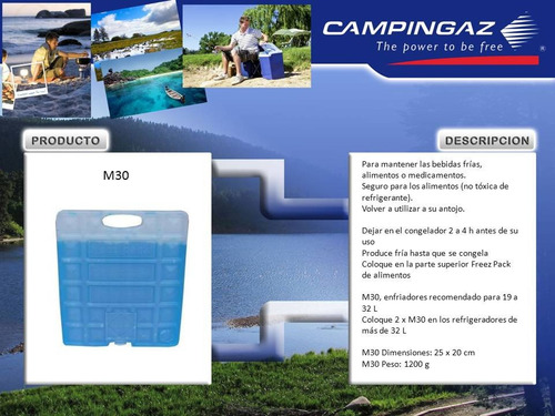 Imagen 2 de 2 de Hielo Artificial Campingaz Pack M10 Camping Cava Frio