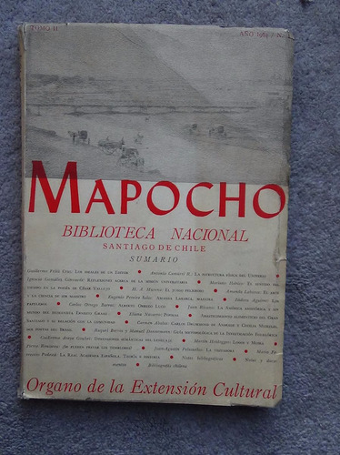 Revista Mapocho Tomo Ii Nº1 1964