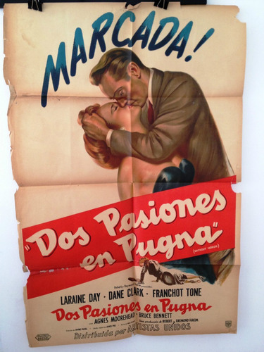 Antiguo - Afiche - Poster - Cine - Coleccion - Marcada