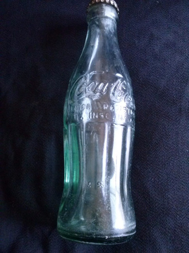Pequeña Botella Antigua De Coca Cola Con