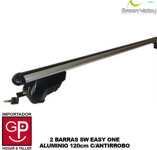 Barra De Techo Auto Sw Easy One Aluminio Antirrobo 120cm
