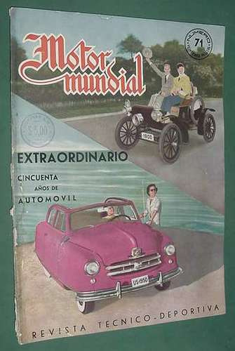 Revista Motor Mundial 71 Jul50 Extra Doble 50 Años Automovil