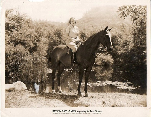 Foto Original De La Actríz Americana Rosemary Ames Fox 1934