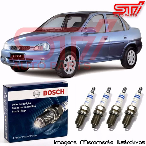 Jogo Vela Bosch Sp07 Corsa 1.6 16v Gasolina Gnv 108cv 95-96